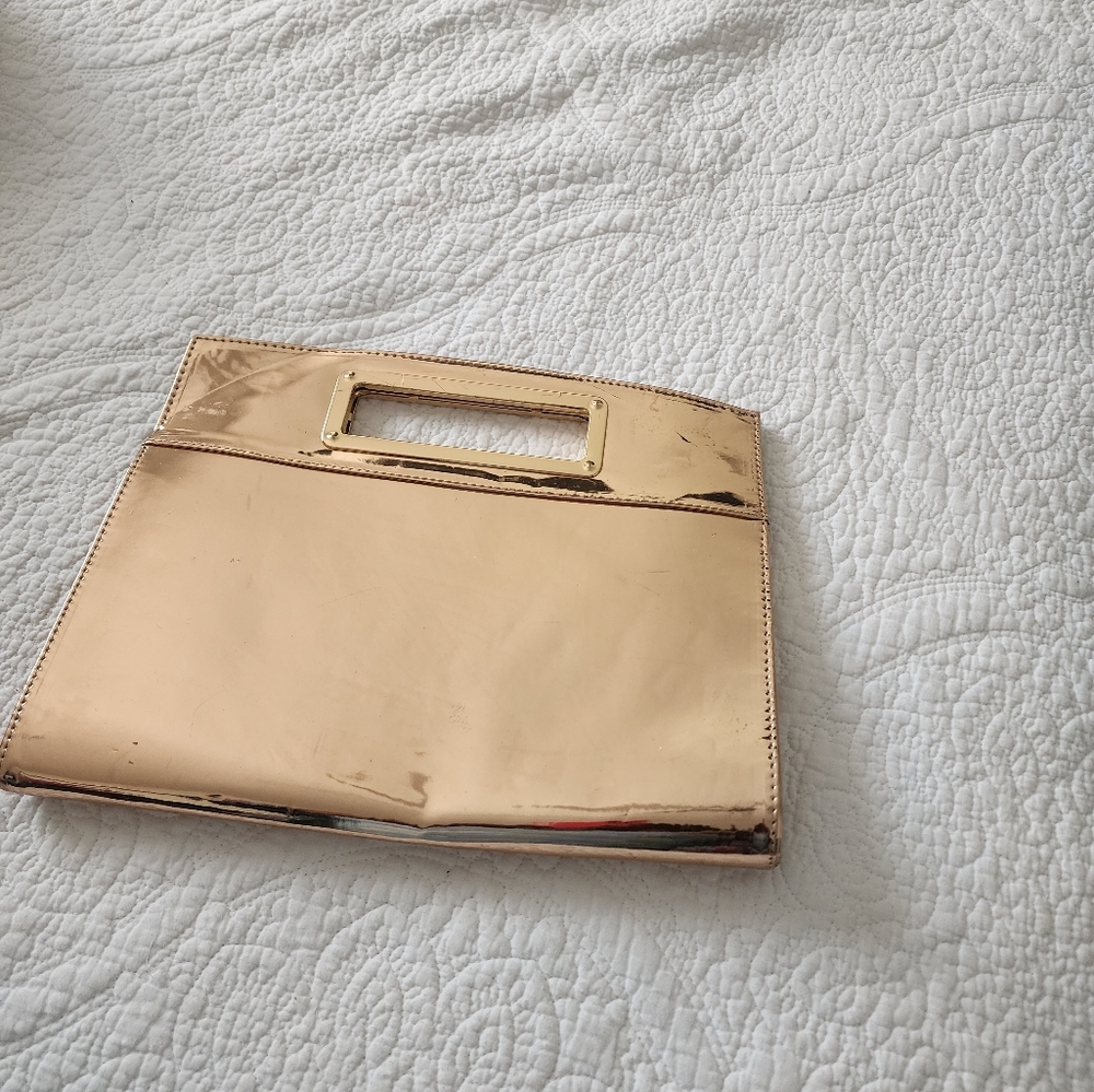 Elegant Gold Foil Women's Clutch